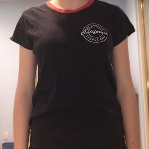 navy blue los angeles tee shirt